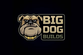 design big dog builds logo