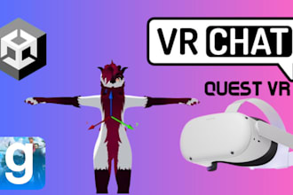create gmod 3d vr character, sfm, vrchat avatar, playermodel, guns for gmod