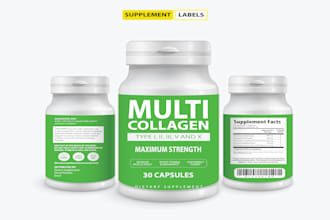 do supplement label design, product label packaging