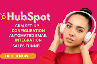 set up hubspot, activecampaign,klaviyo CRM marketing automation
