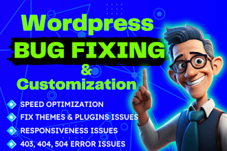 fix wordpress issues, errors, bugs, woocommerce issues or do customization