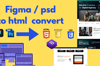 psd to HTML CSS javascript
