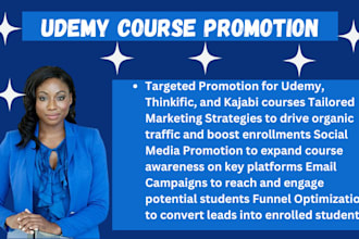 build udemy course creation online course promotion