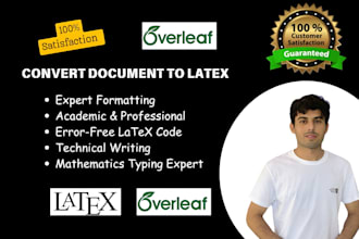 convert PDF, word, or any other document to latex overleaf