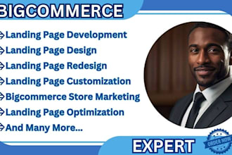 do bigcommerce store landing page design or redesign bigcommerce dropshipping