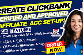 create clickbank account, affiliate link promotion set up affiliate marketing