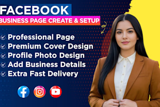 create and set up facebook business page, fan page and banner design