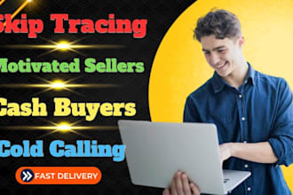 do real estate cash buyers investors leads with bulk skip tracing cold calling