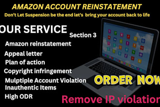 amazon reinstatement appeal suspension complaint letter