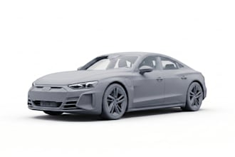 do 3d car modeling, 3d car, police car, rc car, blender car for 3d printing