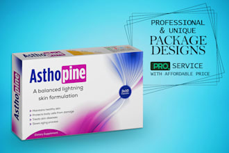 professional package designs, mailer box, subscription box, pharma packaging 3d
