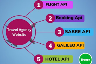 build a professional ota portal or travel agency website with API integration