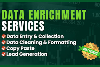 do data enrichment, list building and lead generation