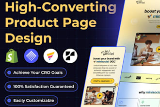 design shopify website landing page redesign using gempages replo pagefly seo