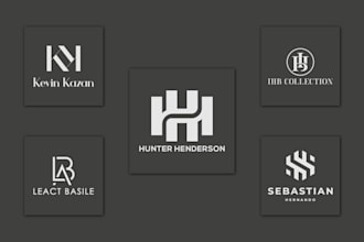 do creative luxury fashion modern minimalist monogram and clothing brand logo