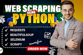 do python web scraping, data mining, data extraction for any website