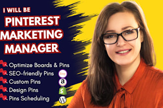 setup seo optimized pins, posts, and boards as a pinterest marketing manager