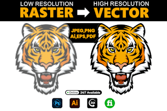 transform your restored image into a high quality vector