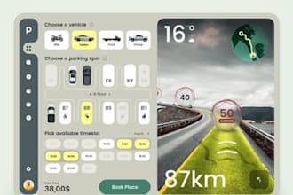 develop car parking app, car finder app, ev charging app, gps, tracking website