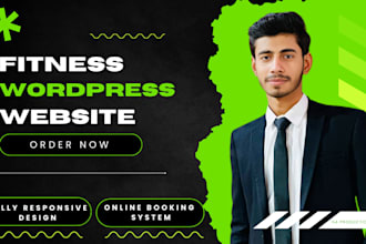 design gym, fitness club, yoga and personal trainer wordpress website