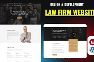 modern professional law firm website, attorney, lawyer website