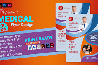 do medical, clinic, homecare flyer and  brochure