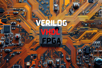 do verilog, vhdl programming, fpga using multisim, vivado, quartus