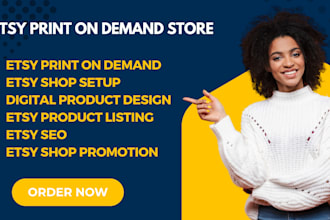 setup etsy print on demand etsy shop pod products listing SEO optimize