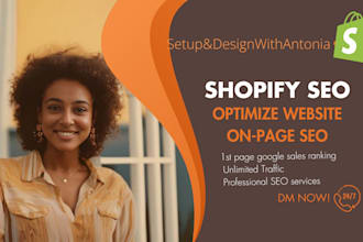 set up etsy and shopify SEO for google top page ranking and sales