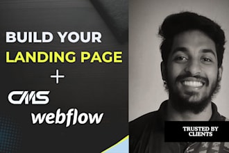 do high converting lead generation cms landing pages webflow design