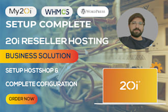 setup 20i reseller hosting business using whmcs or host shop