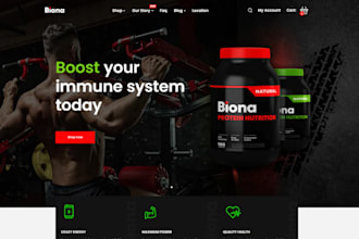 design health supplement shopify store health and fitness store supplement store