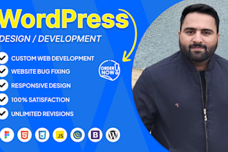 design wordpress website, redesign and clone web development