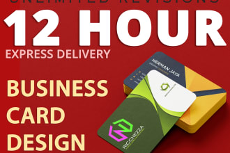 do any kind of business card for you within 12 hr