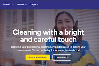 design cleaning website, cleaning service, website design, office cleaning