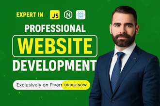develop or rebuild, fast, clean, responsive and seo friendly full stack website