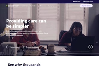 design healthcare staffing agency website, healthcare website, agency website