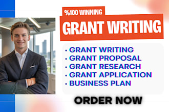 create grant writing, grant research, grant proposal, application, business plan