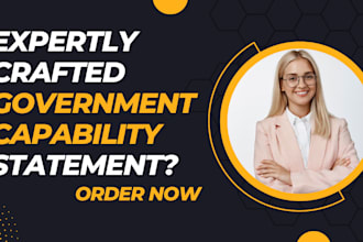 design an effective federal capability statement government capability statement