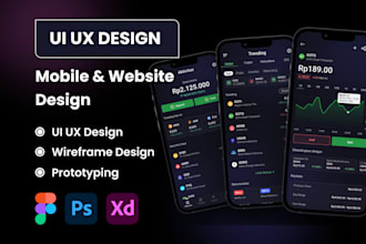 do mobile app ui ux design and website ui ux design