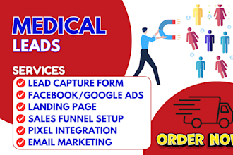get medical leads homecare healthcare dentalcare pharmacy nursing surgery leads