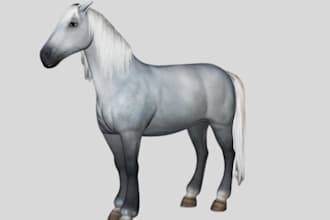design cute 3d model, toy, animal character modeling cartoon style and rendering
