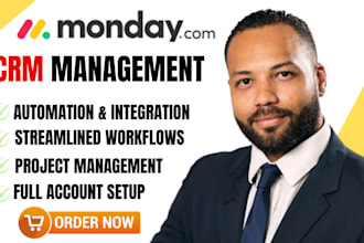 make monday com automation workflows for CRM and business project management