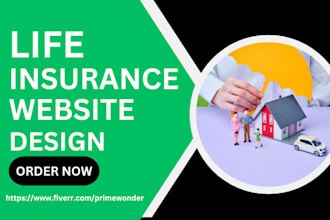 build life insurance website health insurance leads landing page sales funnel
