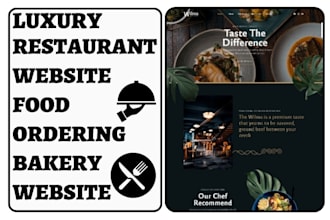 design food restaurant website food catering website bakery ordering website