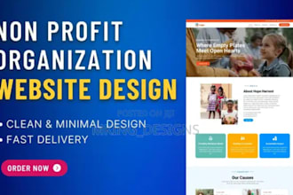 do professional nonprofit website,charity, and impact