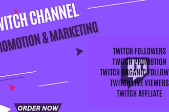 do organic twitch channel promotion marketing