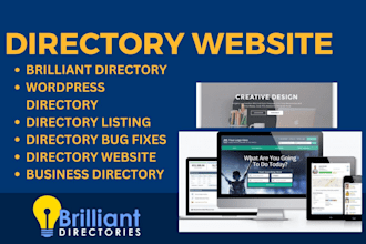 build brilliant directory website, wordpress directory website free consultation