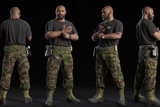 model 3d game ready character metahuman human avatar humanoid creature monster