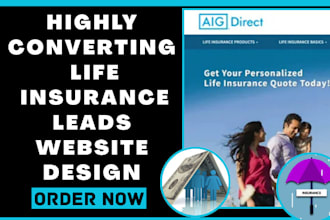 generate life insurance leads final expense home care medicare website leads